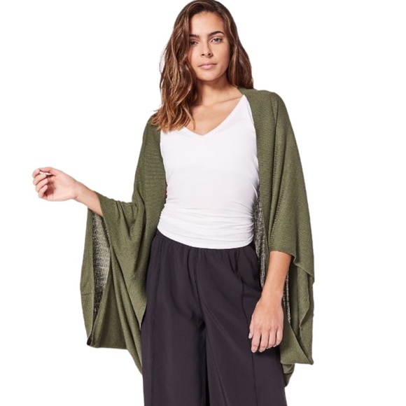 lululemon athletica Sweaters - Lululemon Stillness Cocoon Wrap Heathered Sage